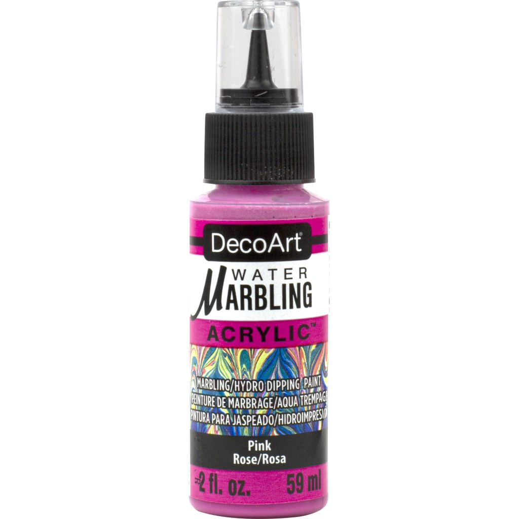 Pink 2oz Water Marbling Paint