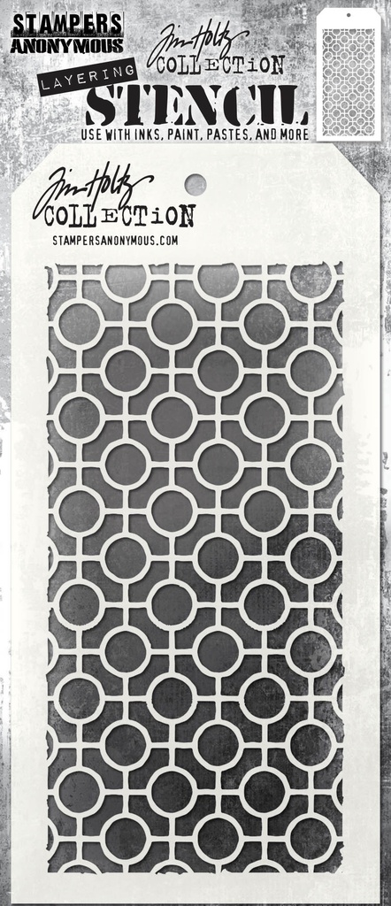 Tim Holtz Layering Stencil - Linked Circles