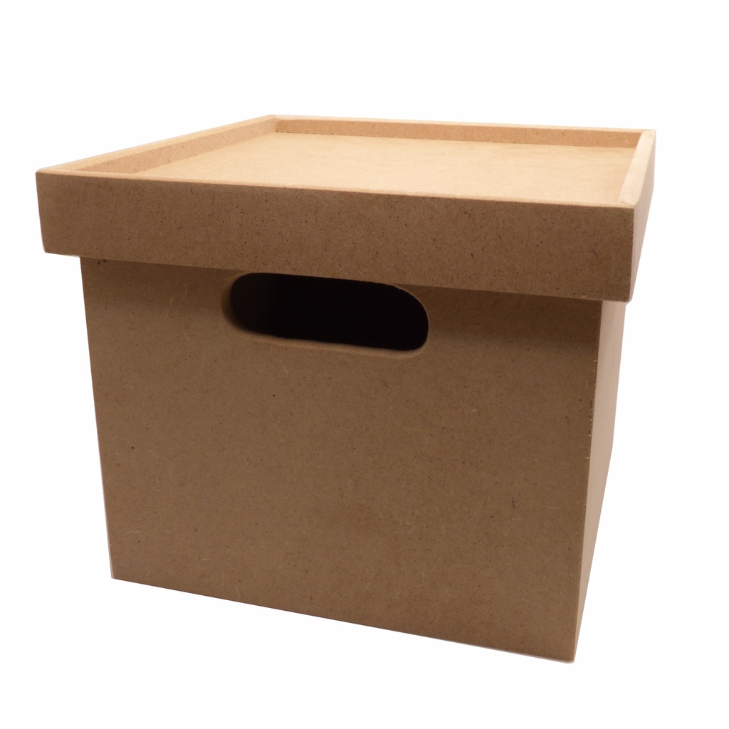 MDF Square Box 19 x 19 x 15cm with Lid