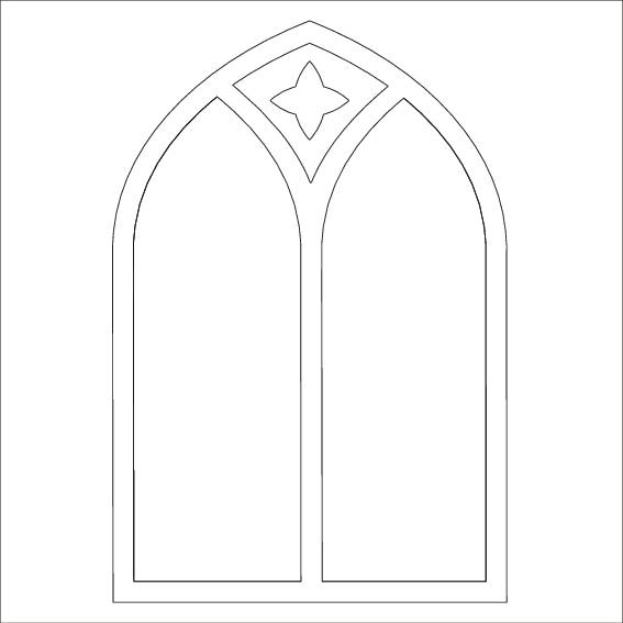 Church Window - MajeMask Stencil