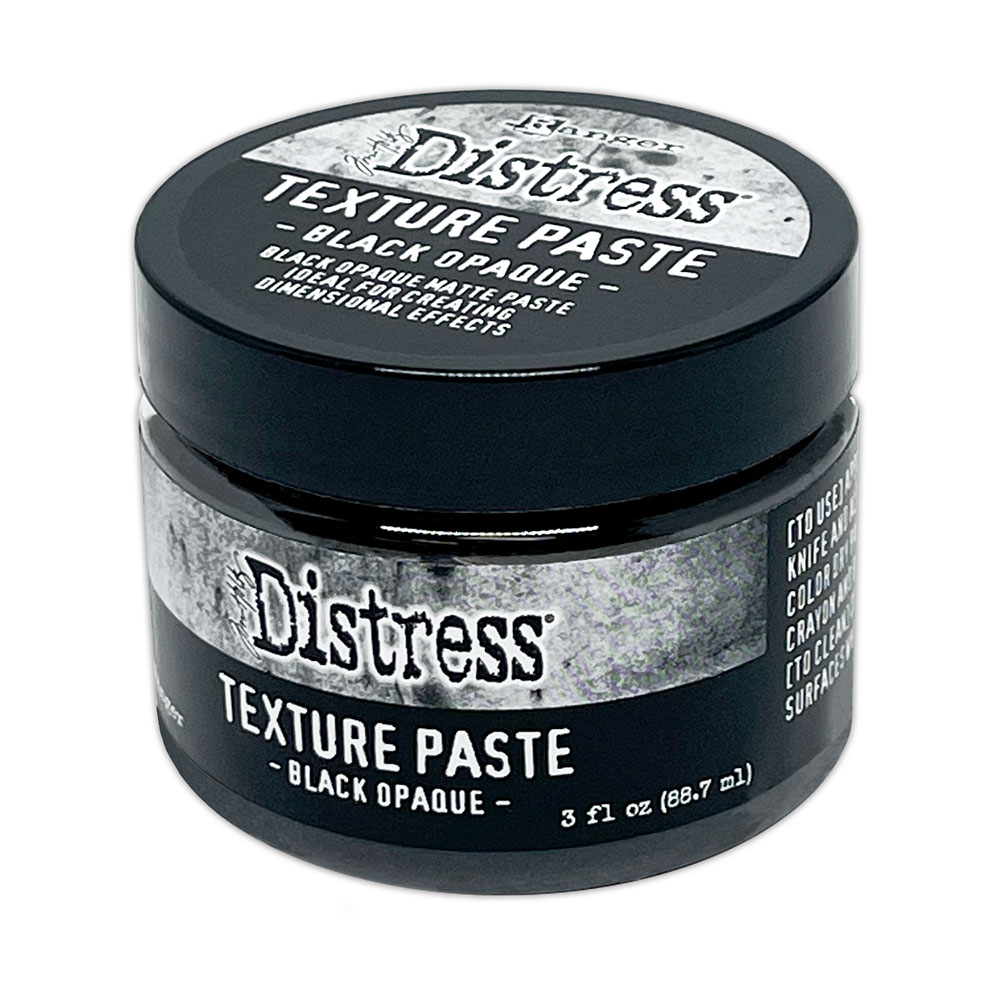 Tim Holtz Distress Halloween Texture Paste: Black Opaque