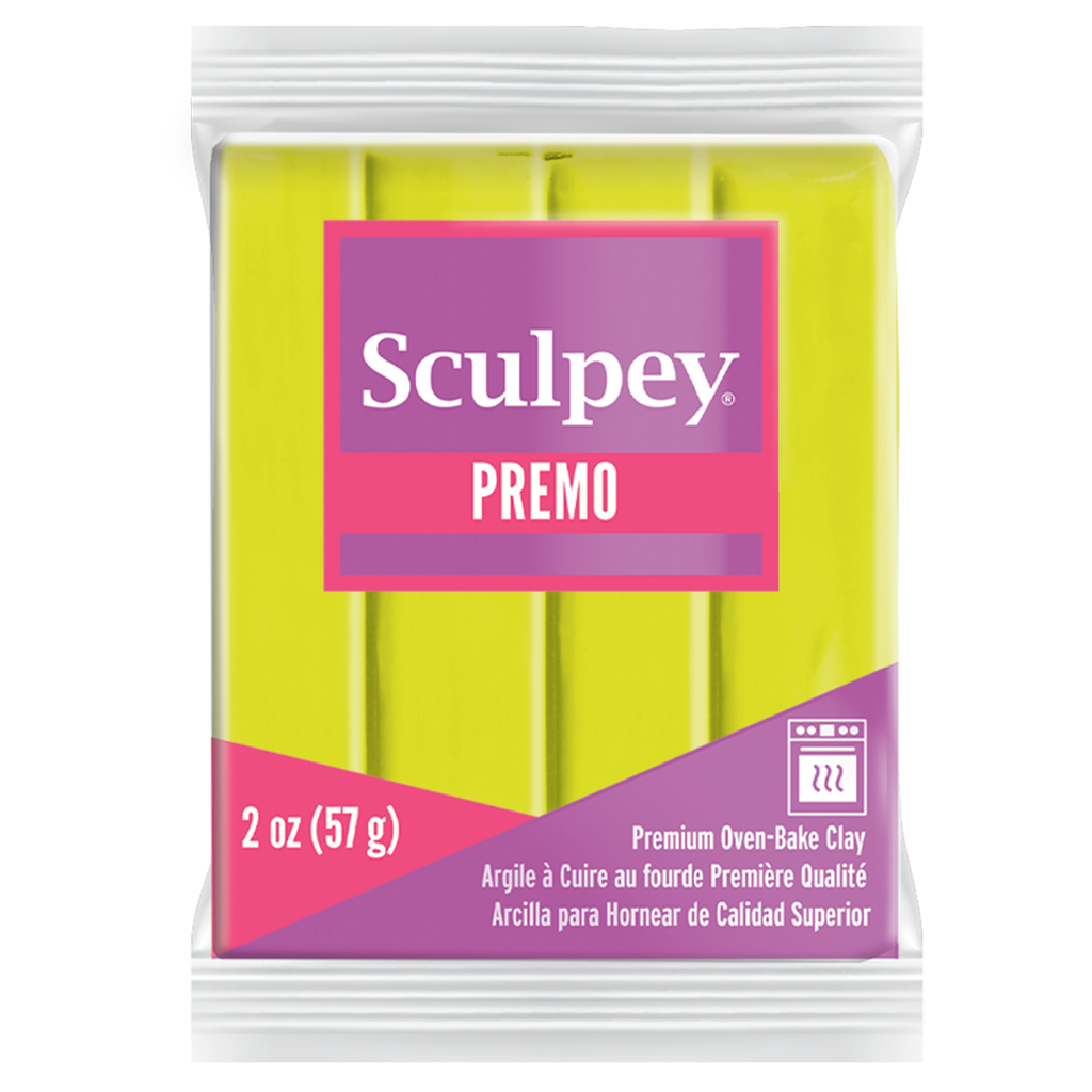 Sculpey Premo 2oz Fluorescent Yellow (not in display programs)