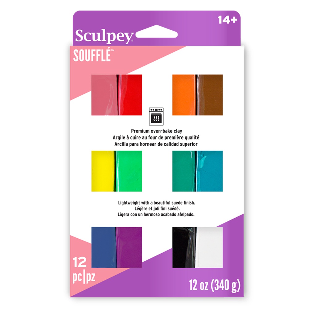 Sculpey Soufflé Multipack -- 12 x 0.9 oz (26 g)