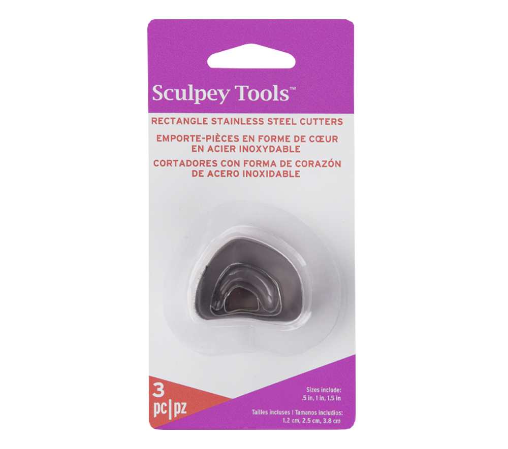 Sculpey Irregular Rectangle Cutter Set, 3 pc