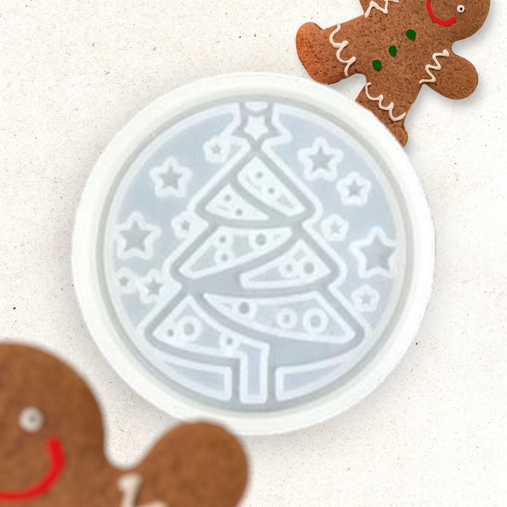 Christmas Tree Coaster Silicone Mould