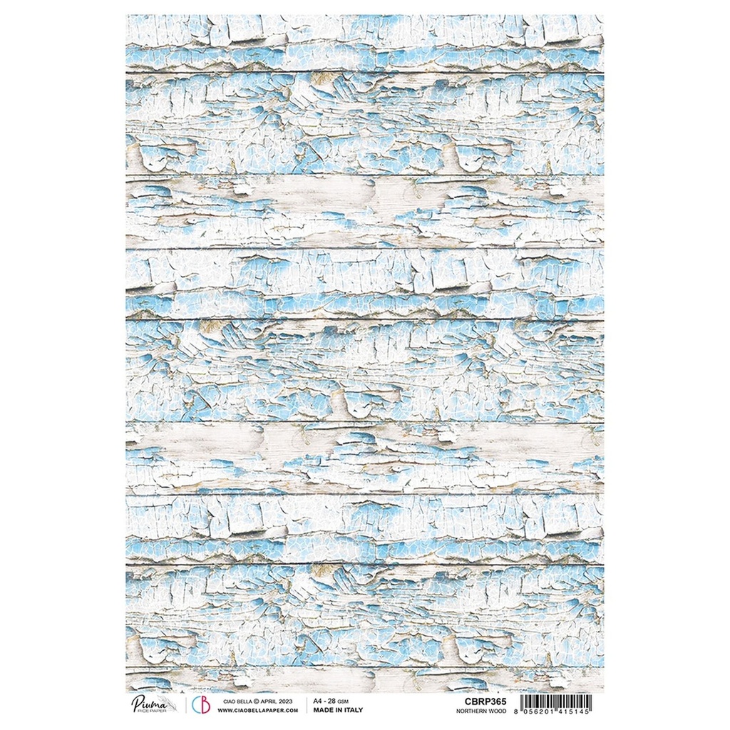 Northern Wood - Ciao Bella Piuma Rice Paper A4 - Single Sheet