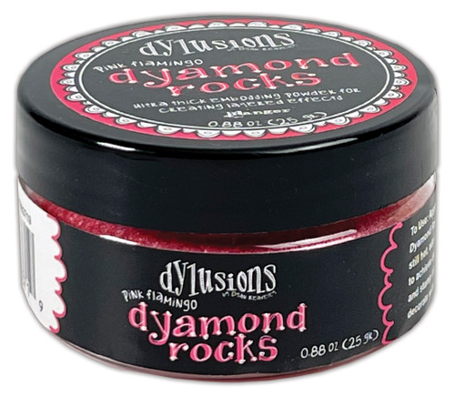 Pink Flamingo Dylusions Dyamond Rocks