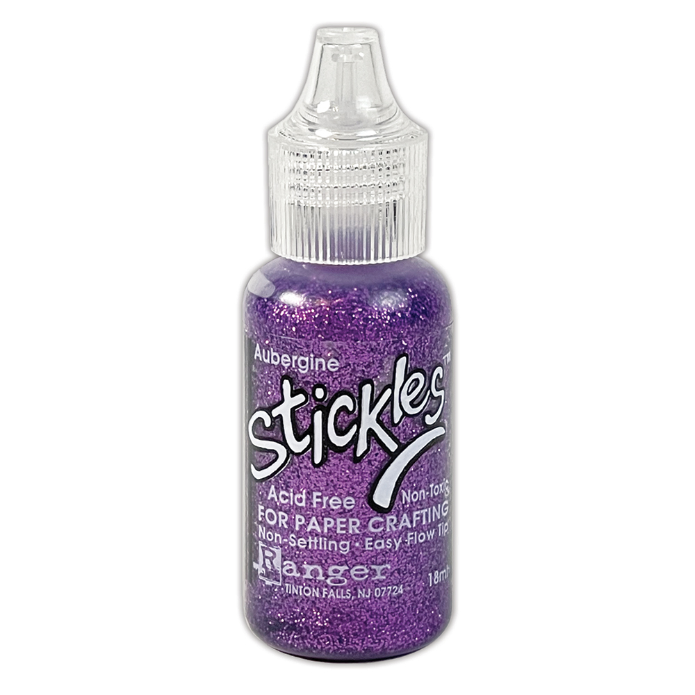 Aubergine Stickles Glitter Glue