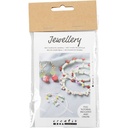 Mini Craft Kit Jewellery, Elastic bracelet and earring, 1 pack