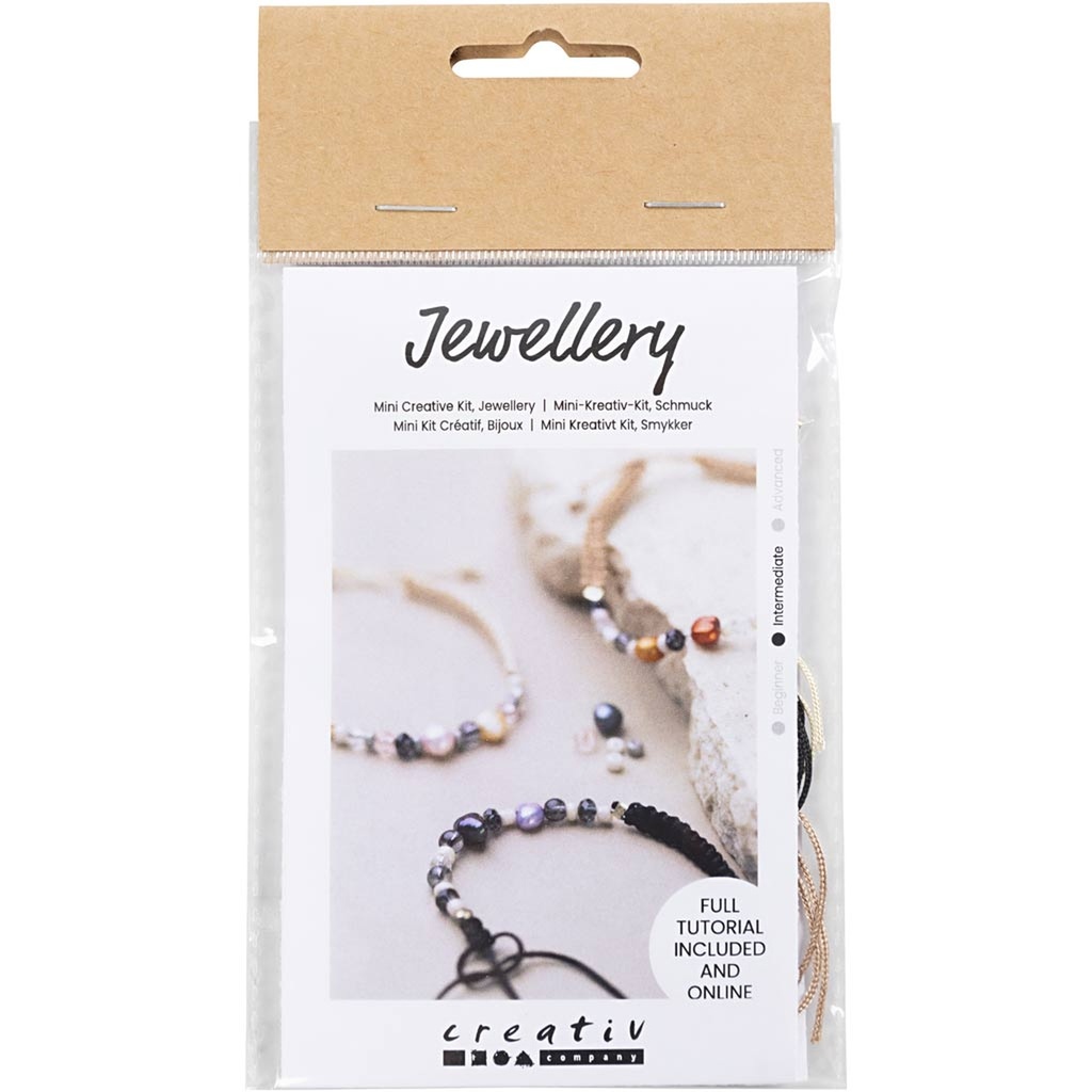 Mini Craft Kit Jewellery, Bracelet with clasp, 1 pack